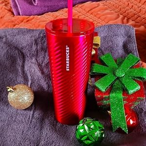 🩷❤💕Starbucks Red Metal Tumbler💕💕
